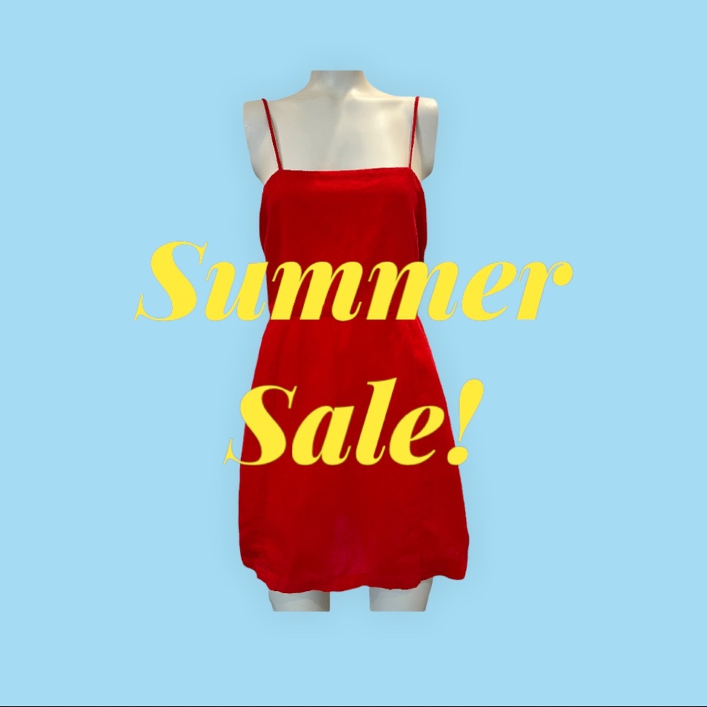 ZARA Red Strappy Mini Dress